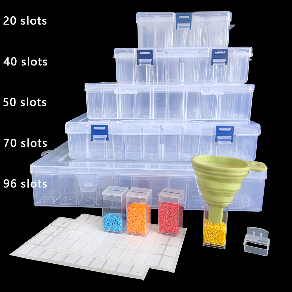 Scatola di Stoccaggio Quadrata - Craft Embellishment Storage recensione e prezzo